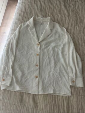 Wilfred Cream Button-Front Relaxed Shirt